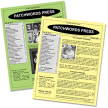 Patchwords Press newsletter