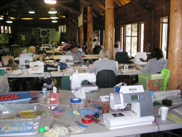 inside picture of sewing room