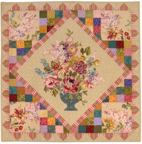 2nd place traditional pieced and appliqued quilt